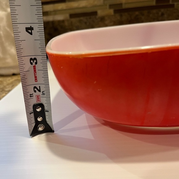 Vintage PYREX Red Square Hostess Casserole Dish with Lid 2 1/2 Quart - Picture 11 of 11